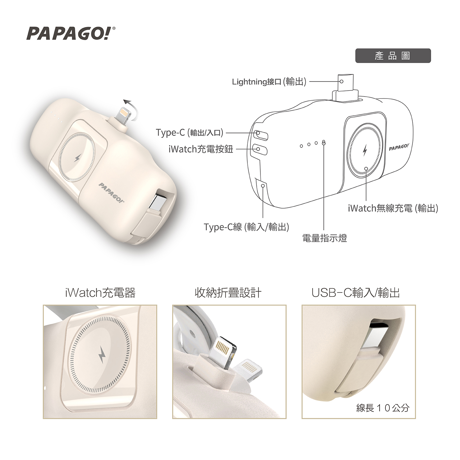 PAPAGO! 隨行膠囊行動電源 產品介紹10